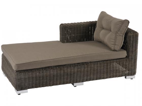 Gartenmobel Rattan Coop : Lounge Sitzgarnitur Modena aus Polyrattan, nussbraun, 4teilig Gartenmobel Rattan Coop : Lounge Sitzgarnitur Modena aus Polyrattan, nussbraun, 4teilig
