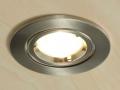 10er SET Halogen-Spot Einbauleuchte Strahler Nickel gebürstet, Silber