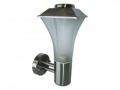 Außenlampe / Außenleuchte Designo 1 Aluminium mit Glaseinsatz, Silber