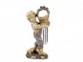 Balkon- / Gartenfigur Junge mit Windglocke Abmessung: B 20 / H 42 / T 13 cm