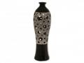 Design Vase Brandy 3, schwarz/silber