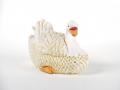 Gartenfigur kleiner Schwan Abmessung: B 11 / H 12 / T 17 cm