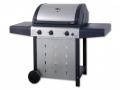 Gasgrill Profi BBQ 9 KW Rio, 3 Hochleistungsbrenner, schwarz/silber