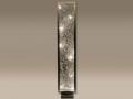 Gebürstetes Metall Silber mit Kunststoffgeflecht Maße ca. B 30 x H 155 cm