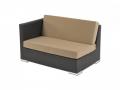 Seitensofa links inkl. Polster Mira aus Polyrattan