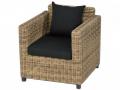 Sessel inkl. Polster Kansas aus Polyrattan, natur