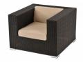 Sessel inkl. Polster New York aus Polyrattan, schwarz