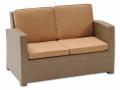 Sofa inkl. Polster Chicago aus Polyrattan, hellbraun