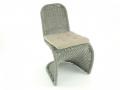 Stuhl Rio aus Polyrattan inkl. Polster, grau