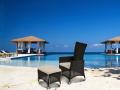 Stuhl und Beinauflage Cayman  Verstellbare Rückenlehne, dunkelbraun