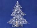 Weihnachtsbeleuchtung Tannenbaum S silber Höhe ca. 40 cm