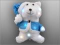 Weihnachtsbeleuchtung Teddy, blau/weiß